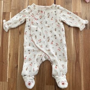 Baby girl footsie pajama